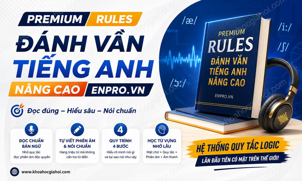 Khóa Học Premium Rules Đánh Vần Tiếng Anh Nâng Cao Enpro.vn