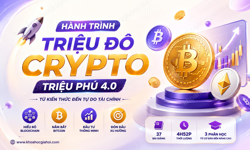 Khoá Học Crypto – Hành Trình Triệu Đô Crypto – Triệu Phú 4.0