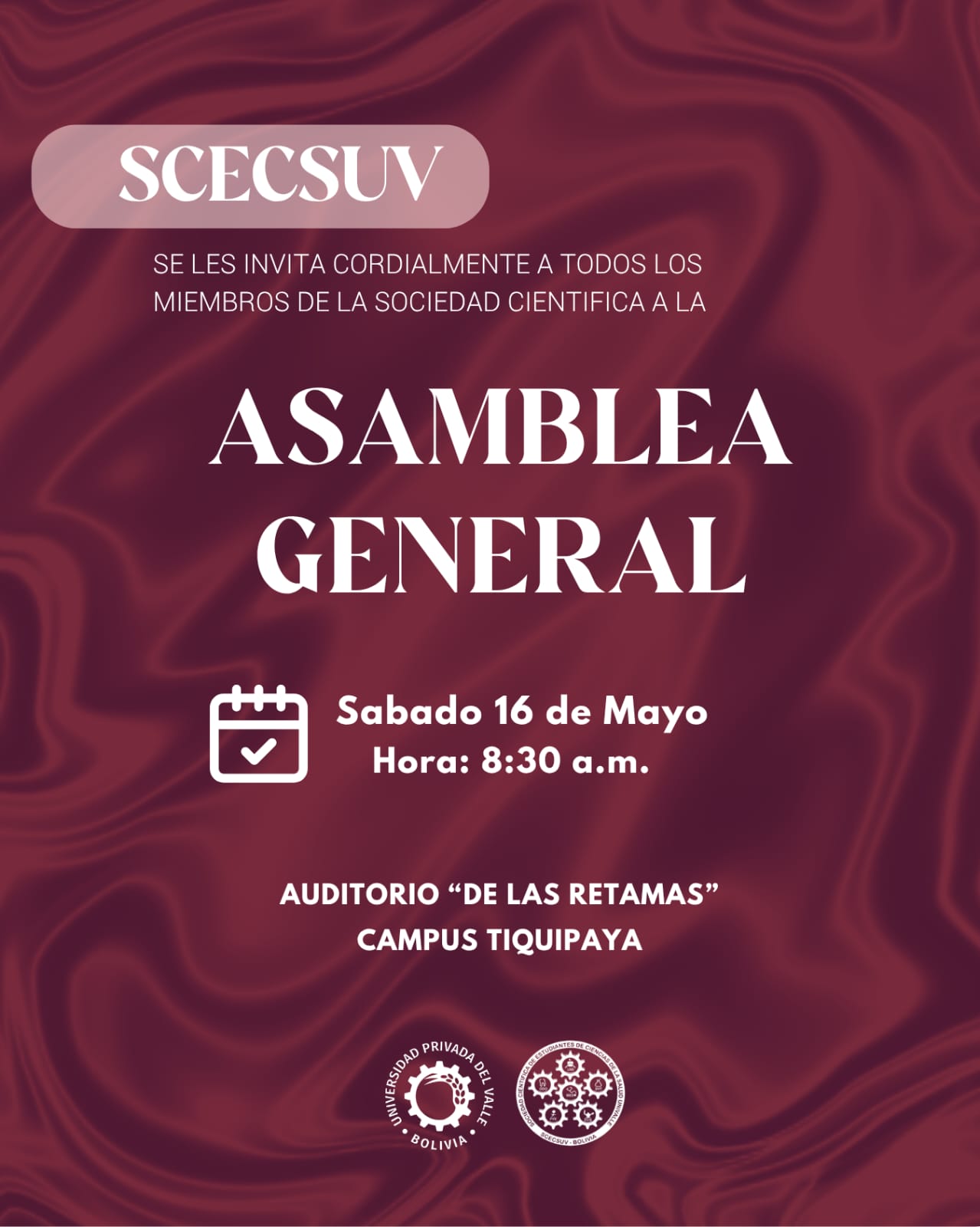 ASAMBLEA GENERAL SCECSUV 2026
