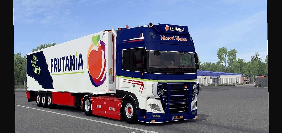 МОД DAF XF106 530 Marcel Weske Schmitz Trailer v5.0 ДЛЯ EURO TRUCK SIMULATOR 2