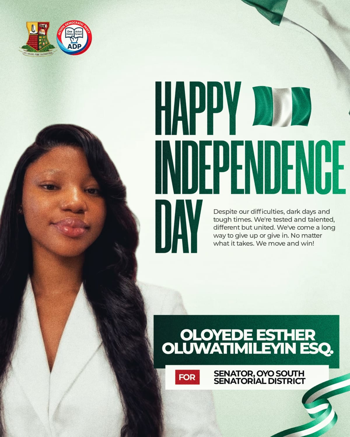 Nigeria at 66: Hon.Oloyede Celebrates Independence, Prays for Peace and Prosperity