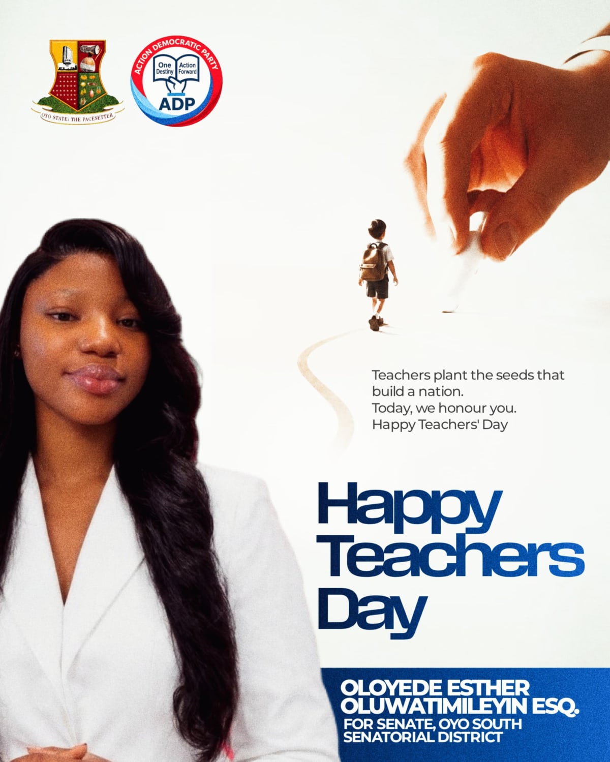 Oloyede Celebrates Teachers, Promises Renewed Focus on Education, Teachers’ Welfare in Oyo South