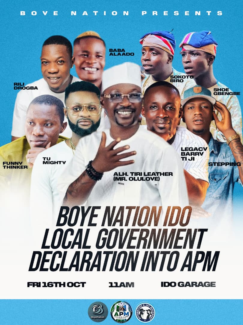 Boye Nation, JAF Movement to Declare APM Defection in Ido LG on October 16