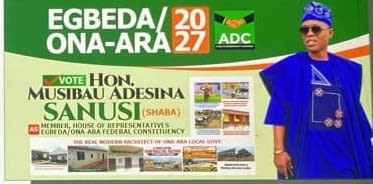 BREAKING:(Hon.Shaba) Musibau Adeshina Sanusi Eyes Green Chamber Ahead of 2027 Elections