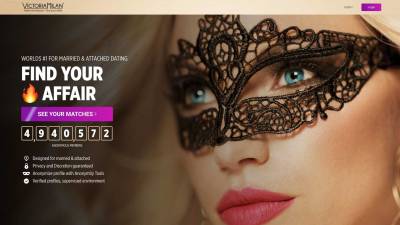 Victoria Milan - Dating platform screenshot and preview