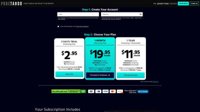 PureTaboo - Pornsites platform screenshot and preview