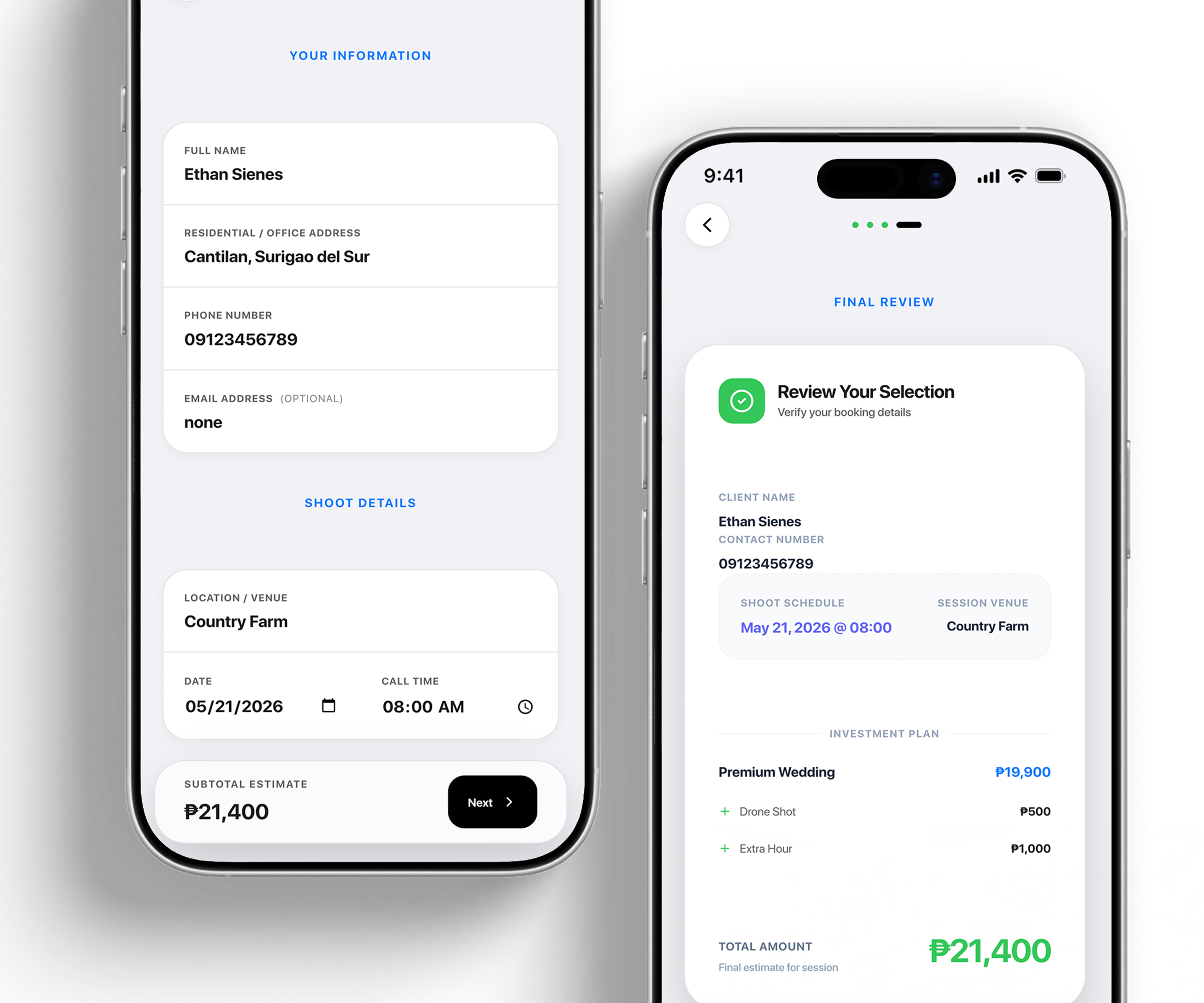 Booking Portal Mobile