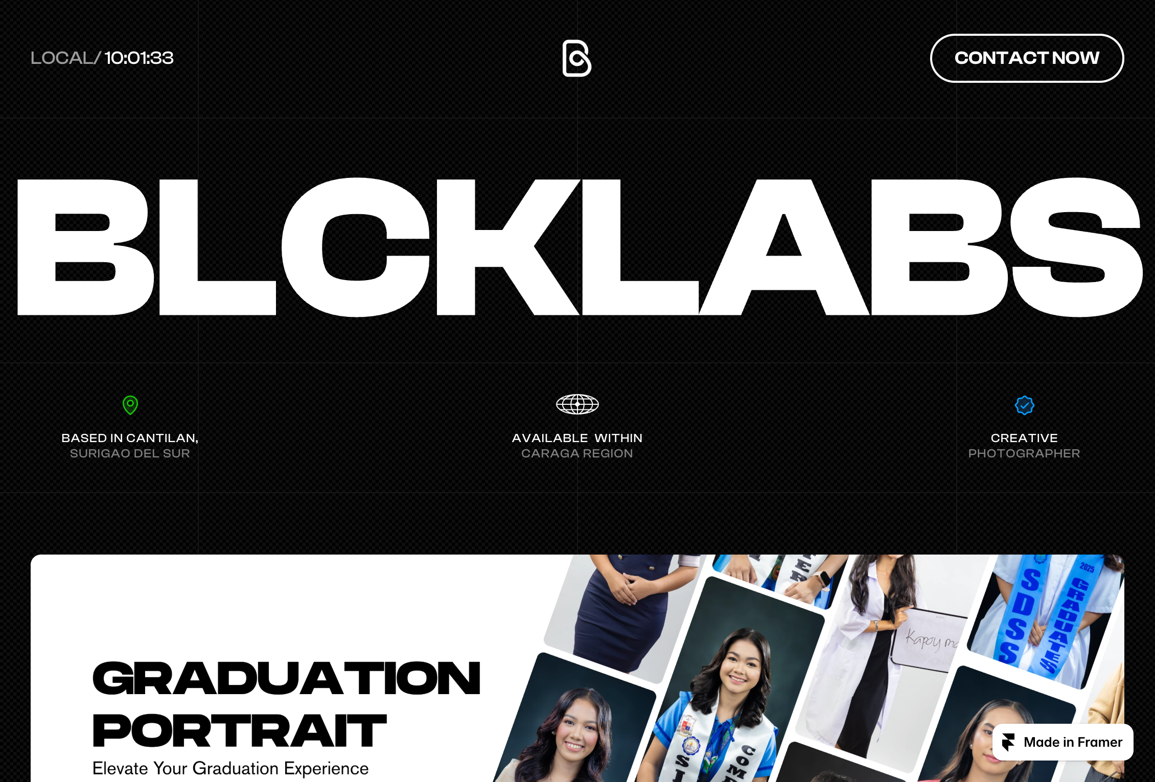 BLCKLABS Web Design Mockup
