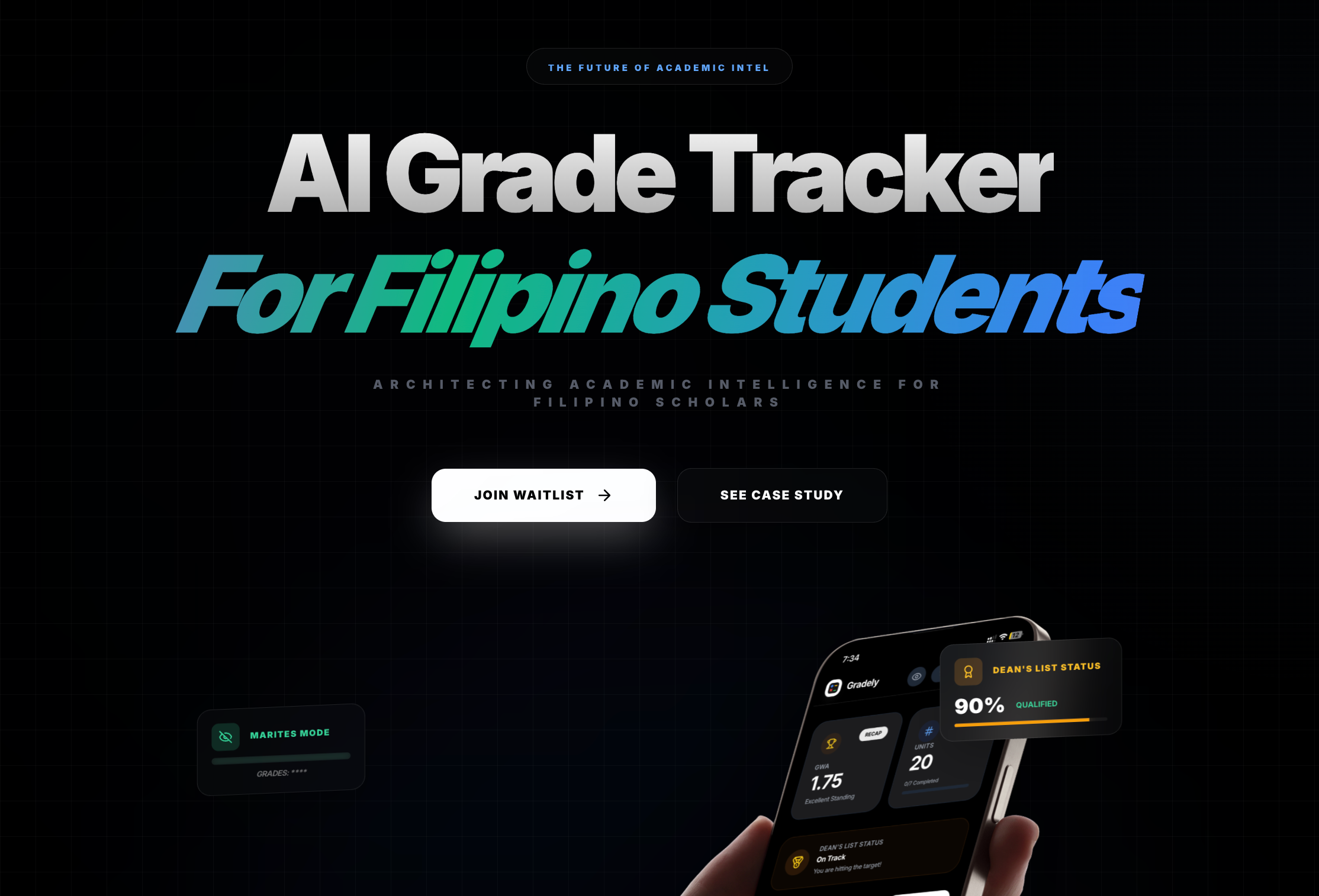 Graidly Case Study Web Design Mockup