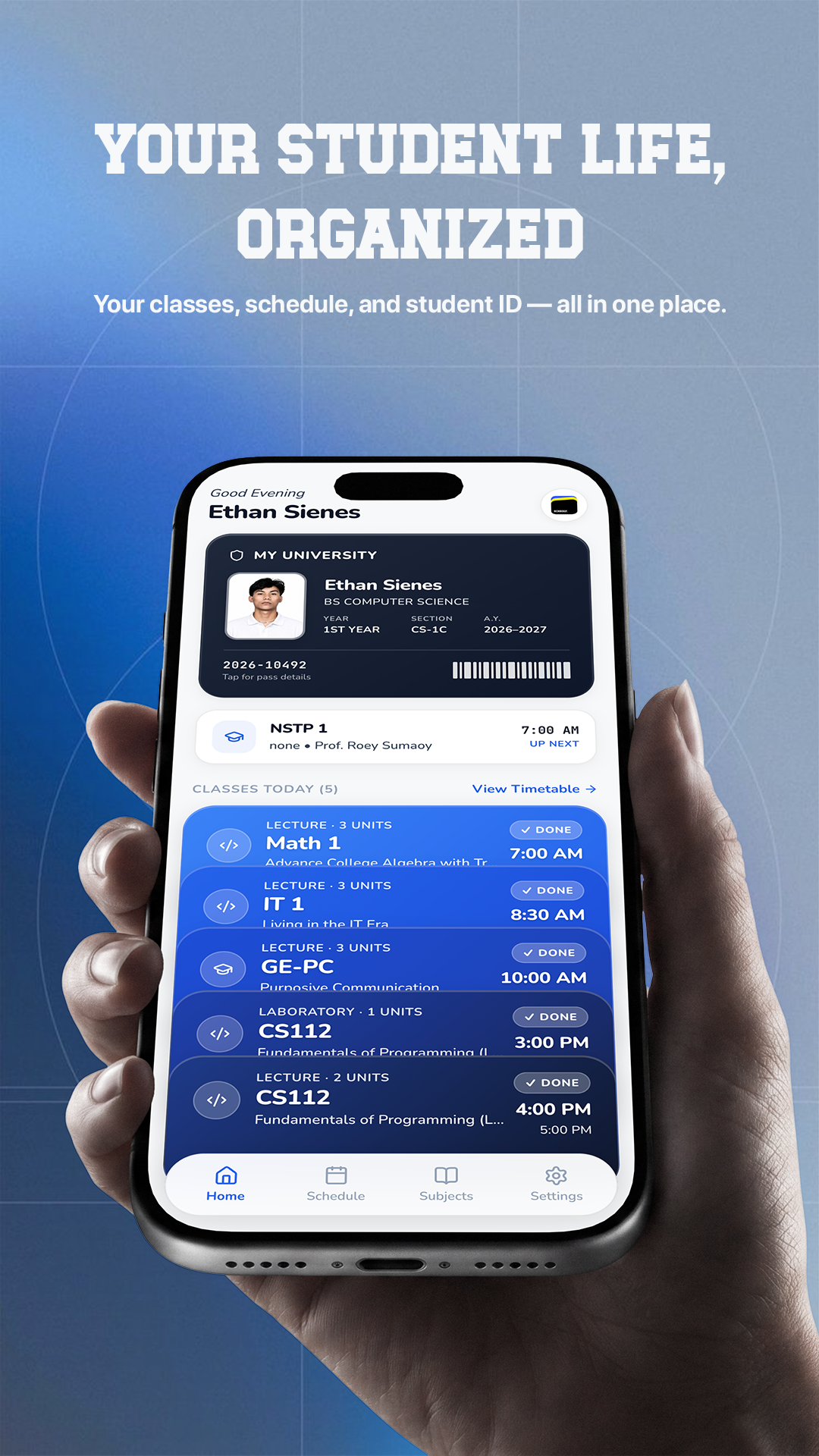 Schedly App Screenshot 1