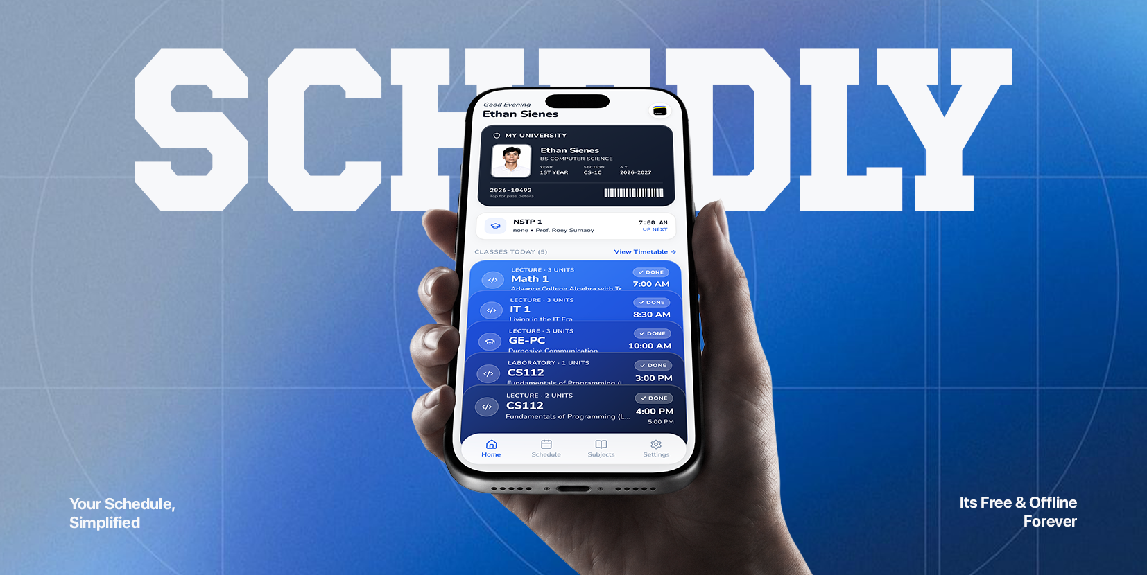 Schedly Mobile App Cover