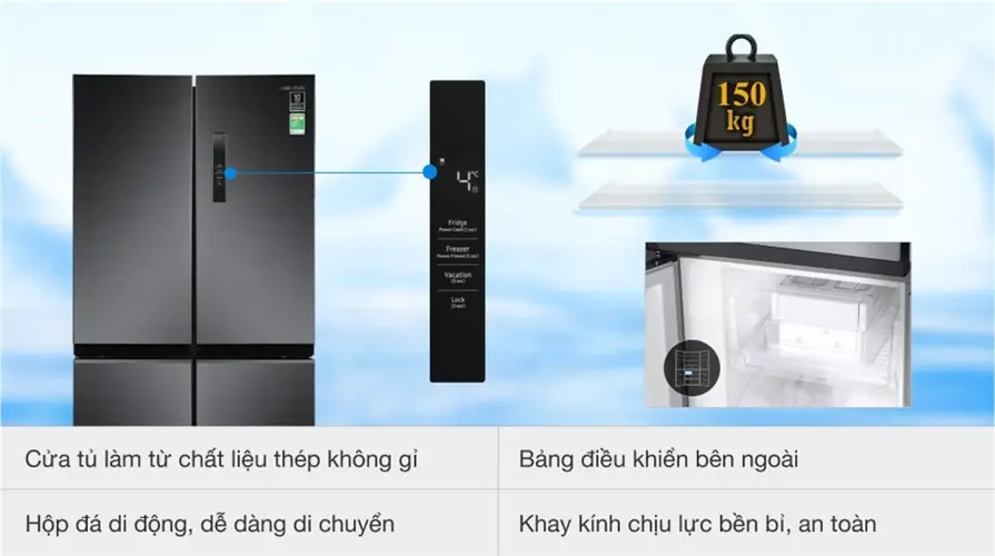 Đánh giá tủ lạnh Samsung Inverter 488 lít RF48A4000B4 SV - Thông số kỹ thuật, ưu điểm, nhược điểm, hiệu suất và chất lượng