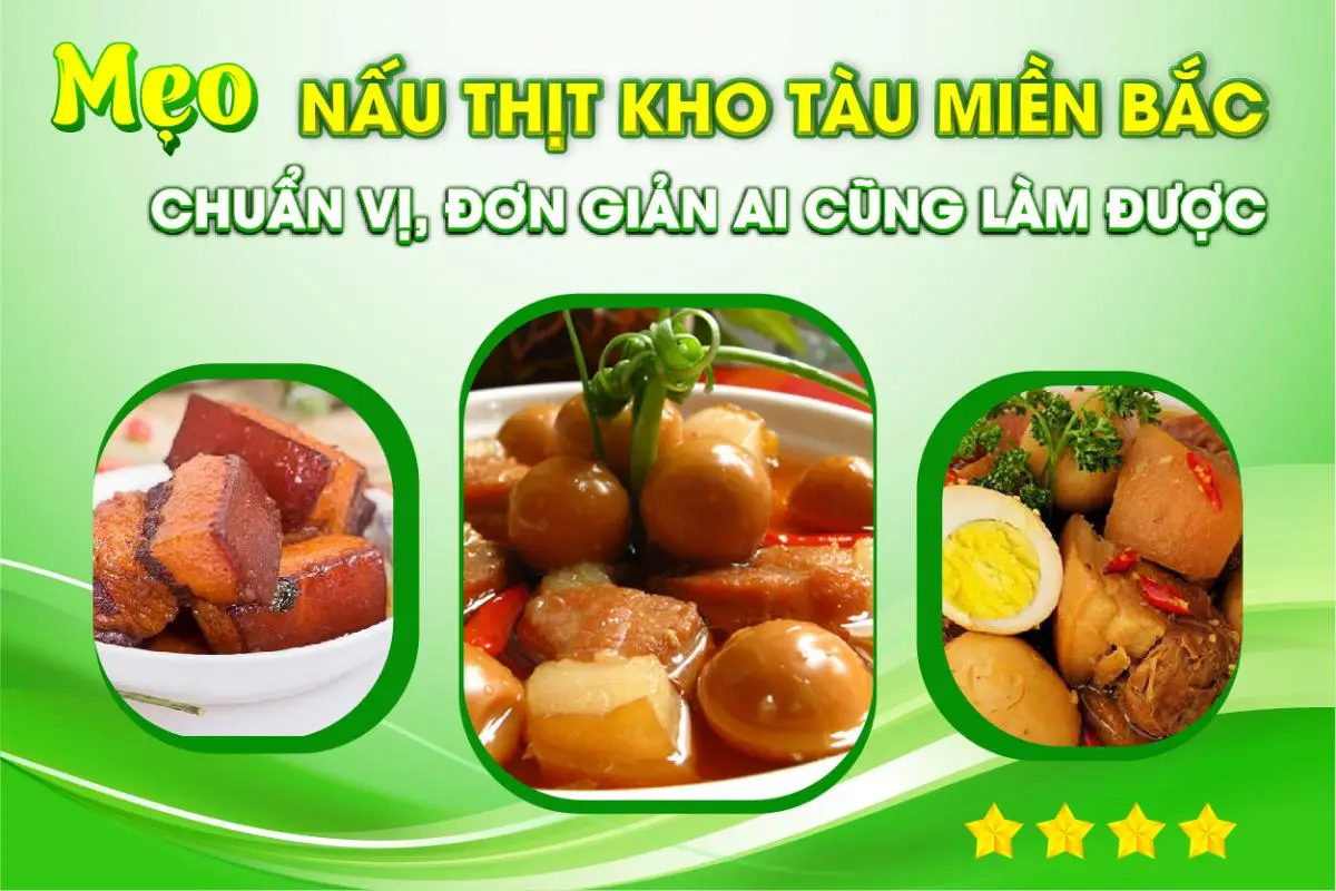 Cách nấu thịt kho tàu không cần nước dừa