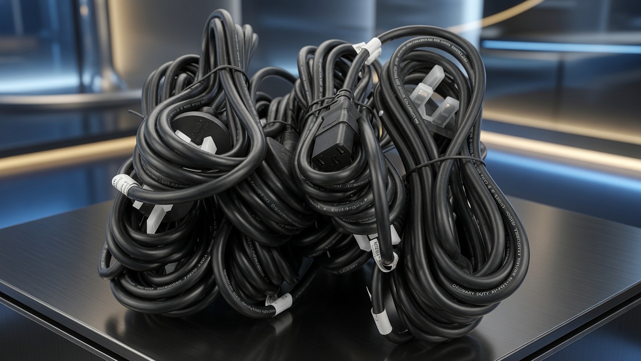 Heavy Duty Power Cable for Desktop & Monitor