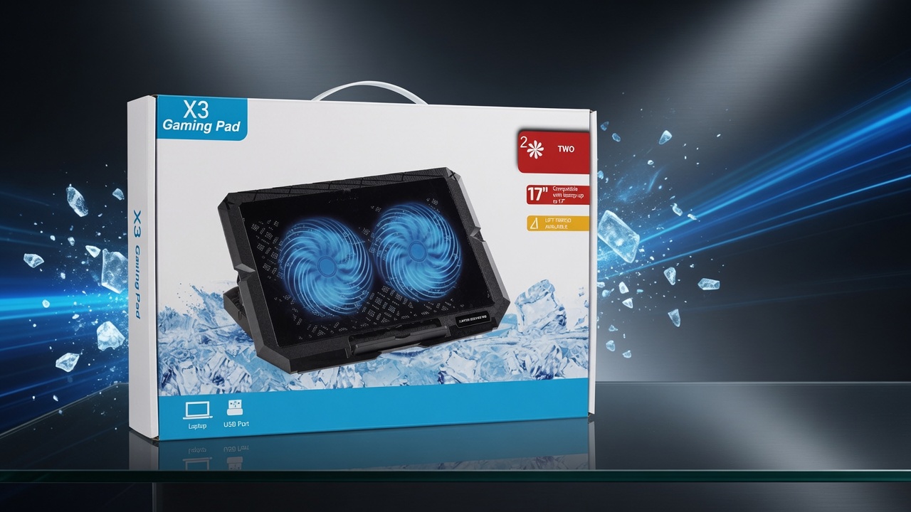 X3 Gaming Laptop Cooling Pad