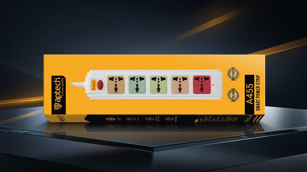 Aptech 5 Port Universal Multiplug for Computer