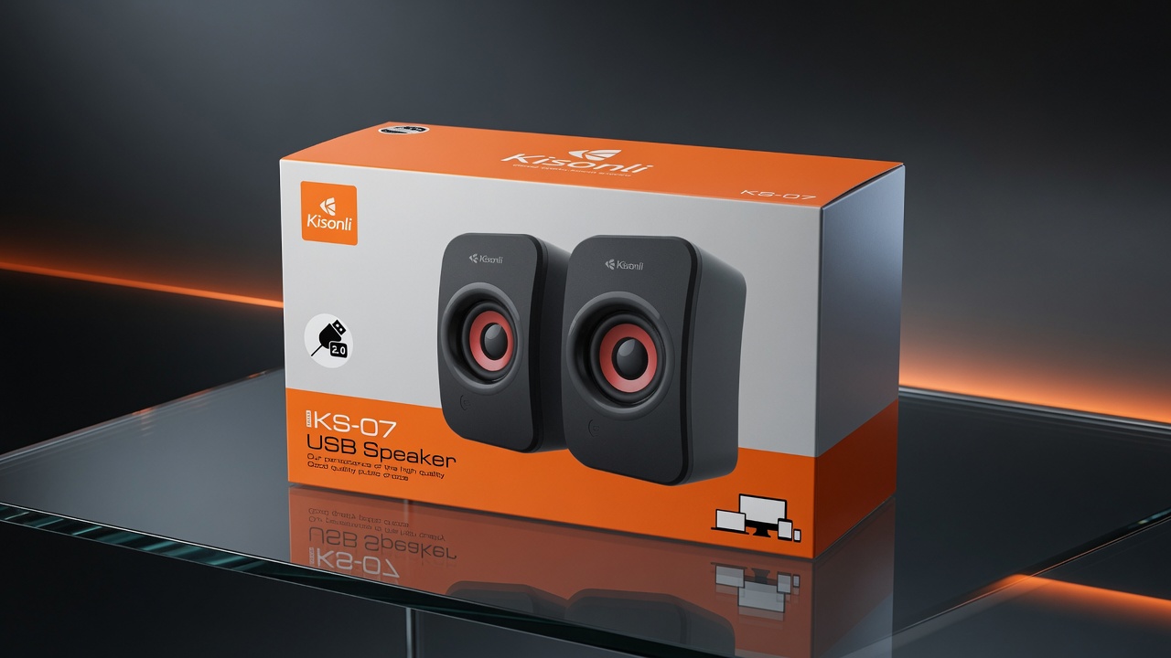 Kisonli KS-07 USB Speaker for Desktop Laptop