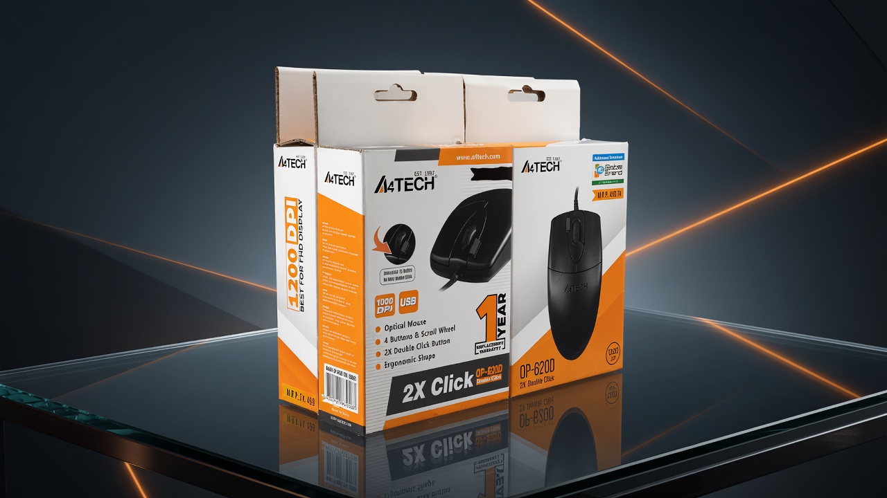 A4TECH OP-620D 2X Click USB Optical Mouse