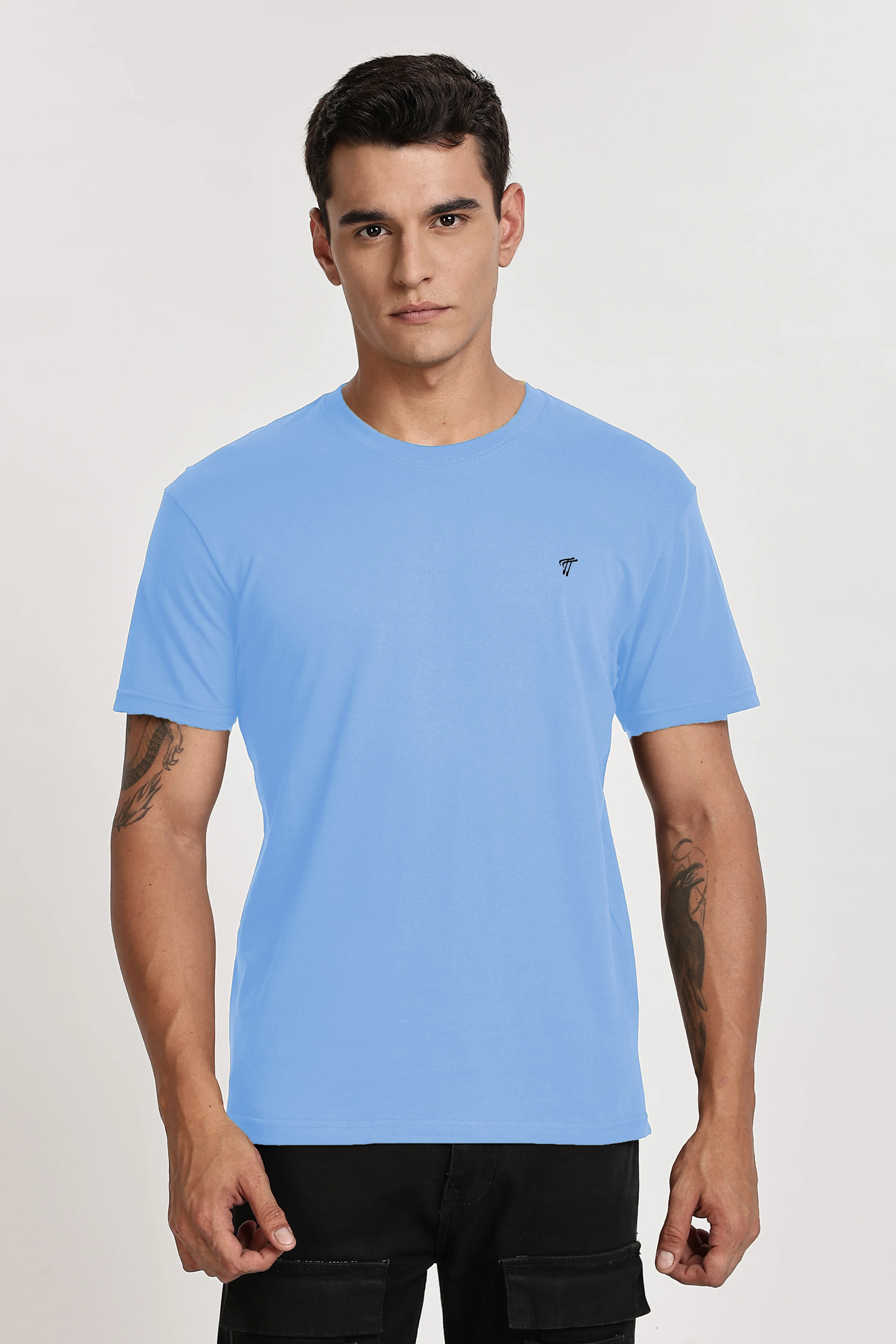  Baby Blue Classic Cotton T-Shirt