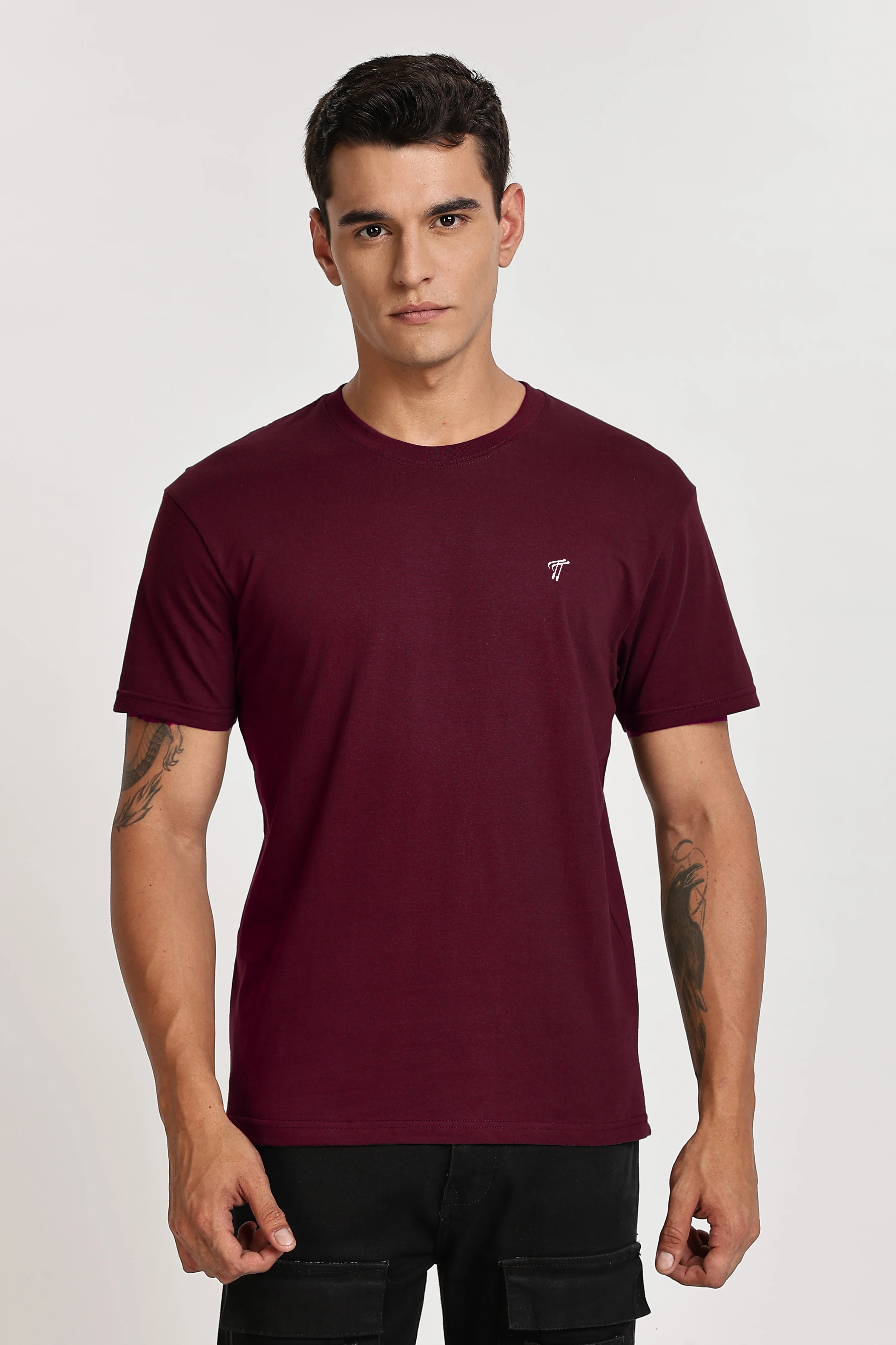 Maroon  Classic Cotton T-Shirt