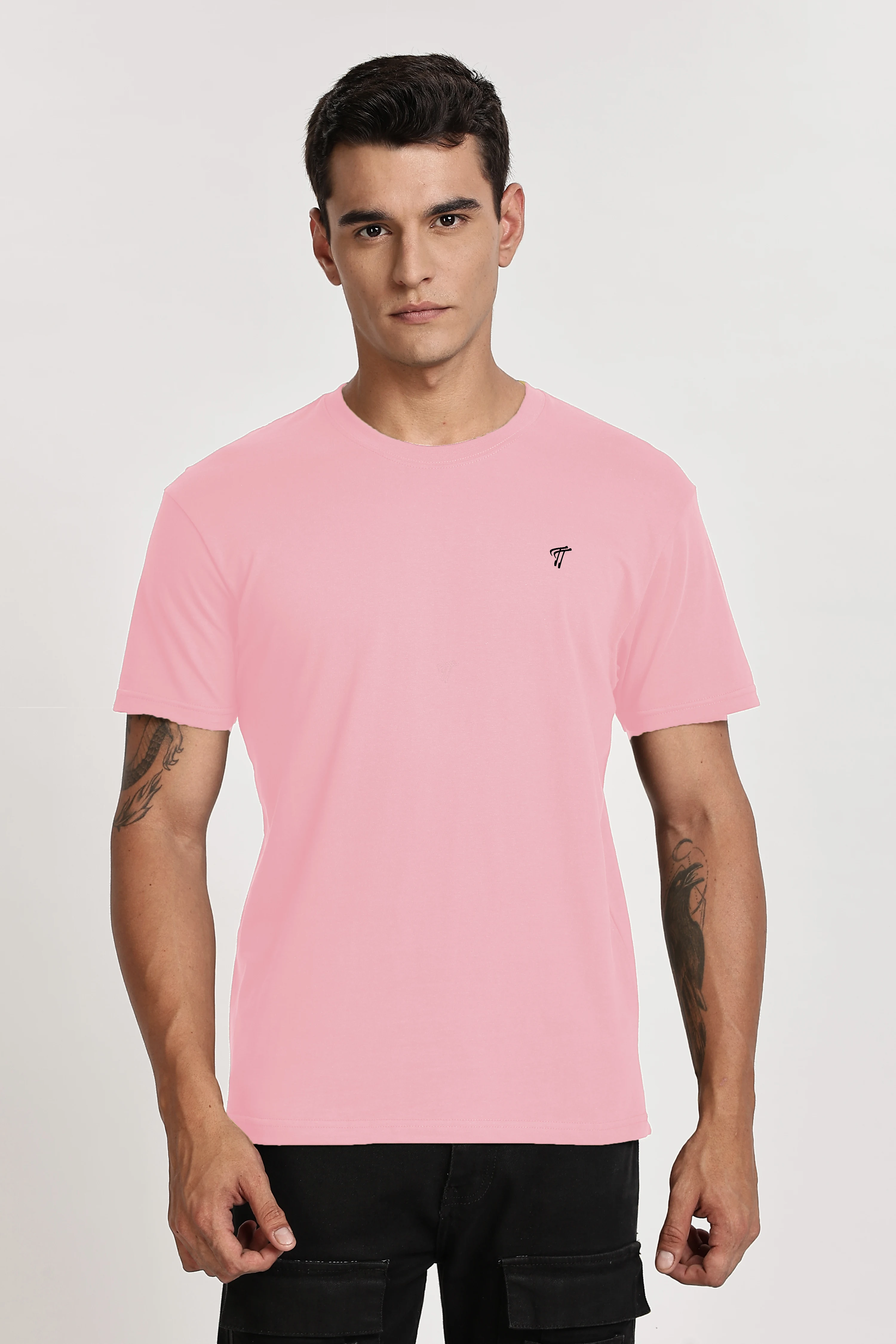 Light Pink Classic Cotton T-Shirt