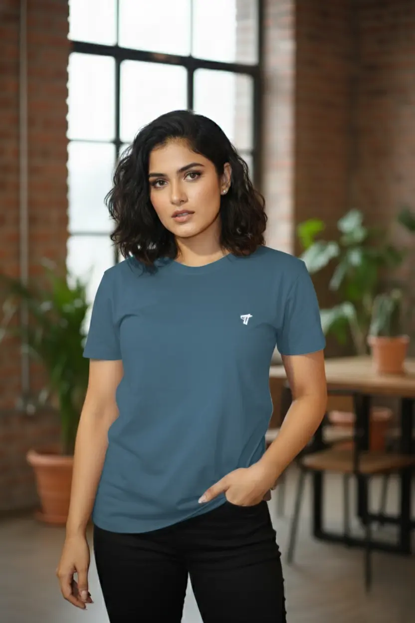 Navy Classic Cotton T-Shirt