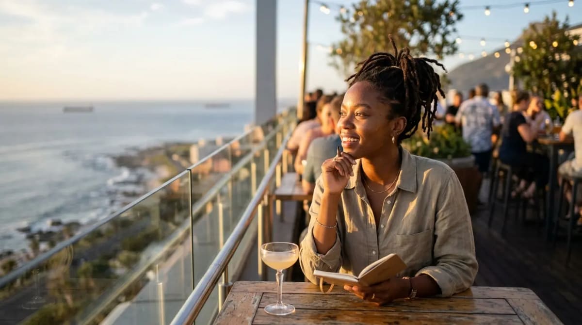 Traveler unlocking Hilton Honors redemption sweet spots and 5th night free on luxury cruise ship deck