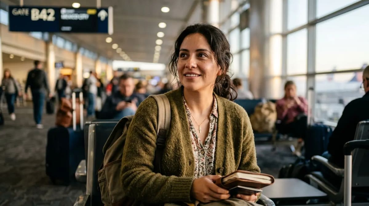 Traveler evaluating Hilton Honors 2026 winner-by-profile matrix in private jet terminal