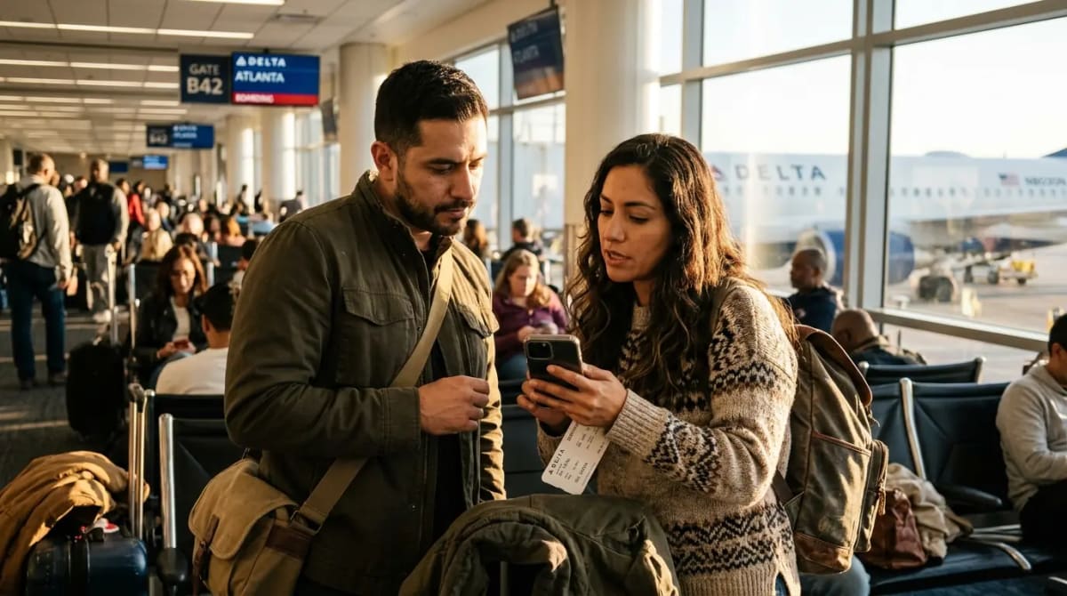 Delta SkyMiles Platinum vs Reserve 2026 head-to-head comparison on train station platform golden hour