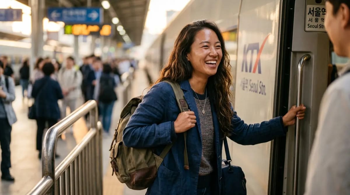 Traveler capturing full $424 Amex Gold credits value on high-speed train journey