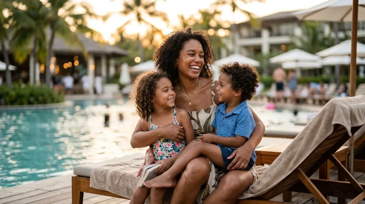 High-end resort pool ocean views statement credits family travel 2026