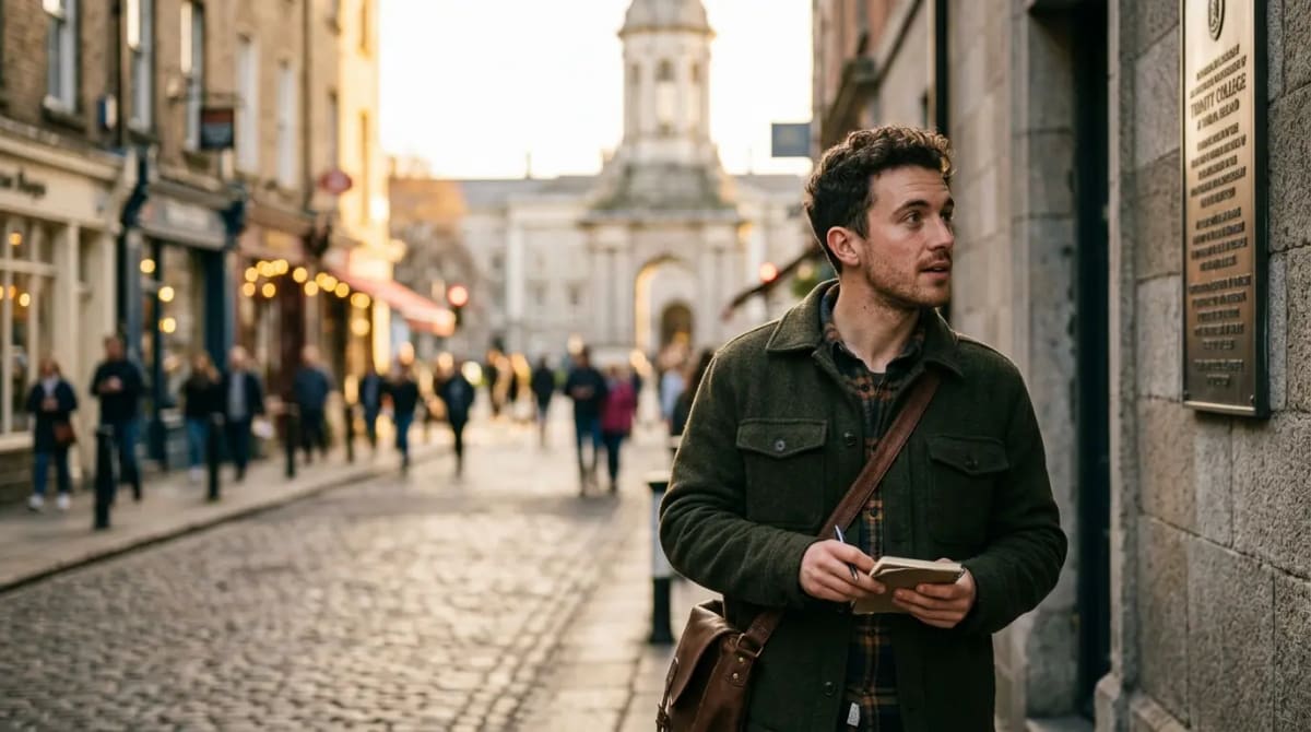 Traveler on golden-hour city street reflecting on Amex Gold 60th-anniversary refresh announcement