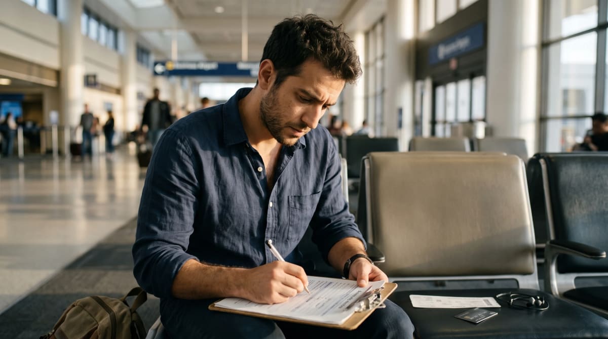 Business application form and a pen on a clipboard