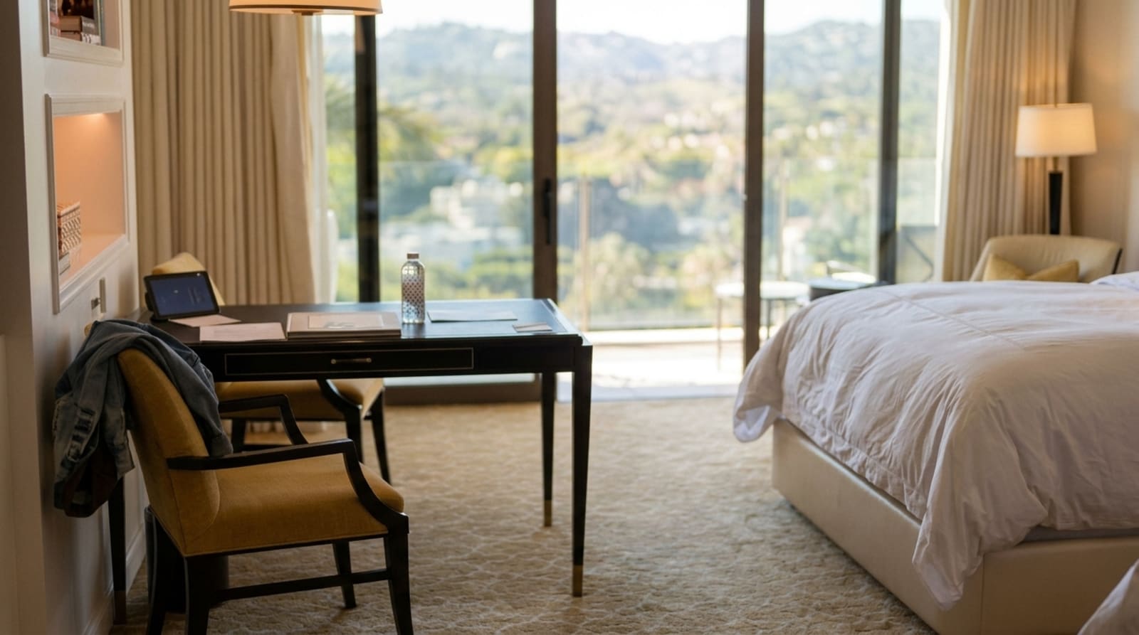 View of the bedroom at the Waldorf Astoria Beverly Hills 2026