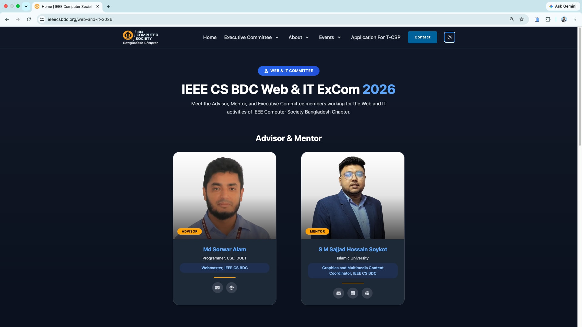 IEEE CS BDC Web and IT Committee page