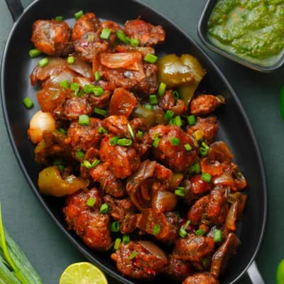 Dry Chicken And Paneer