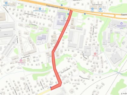 В Барнауле временно ограничат движение по улице Фурманова