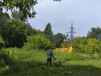 В Ленинском районе продолжаются работы по покосу травы