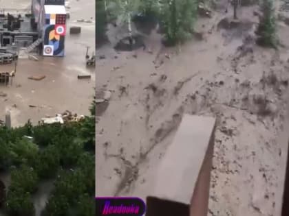 На алтайской горе Синюха из-за грязевого потопа застряли более 500 человек