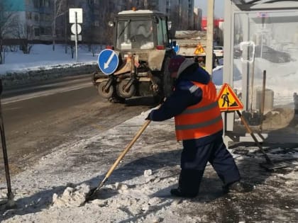 Дорожные службы МБУ «Автодорстрой» работают в Барнауле в плановом режиме