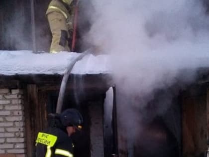 В алтайском селе на утреннем пожаре спасли двоих человек