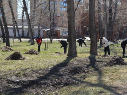 Около 5000 тысяч человек приняло участие в общегородском субботнике на территории Октябрьского района