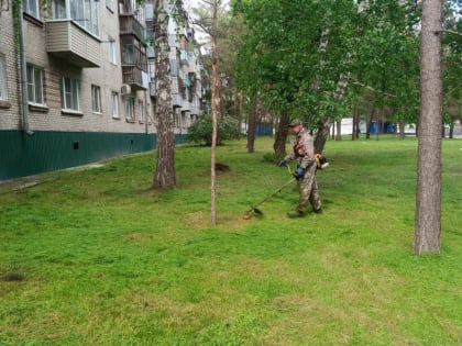 Зеленые уголки Железнодорожного района приводят в порядок