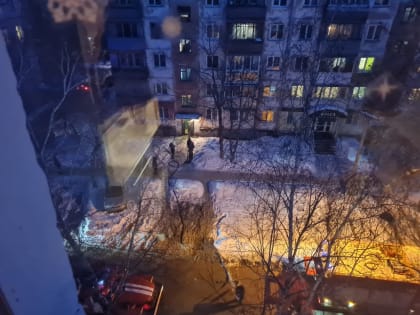 Онлайн с пожара в центре Барнаулв