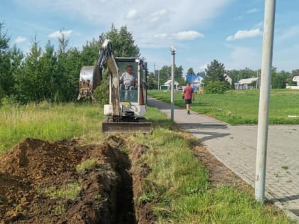 Благоустройство парковой зоны стартовало в микрорайоне Авиатор