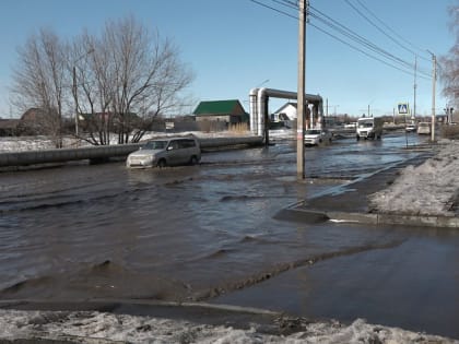 Таяние снега принесло массу проблем жителям Алтайского края: мусоровозы буксуют, люди падают, дороги топит
