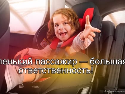Сотрудники Госавтоинспекции напоминают об ответственности взрослых при перевозке детей-пассажиров