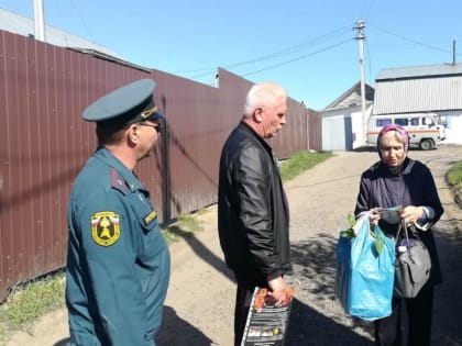 В садоводствах Ленинского района продолжаются рейды по пожарной безопасности