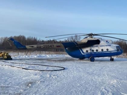 В Сибири вертолет совершил аварийную посадку из-за проблем с шасси