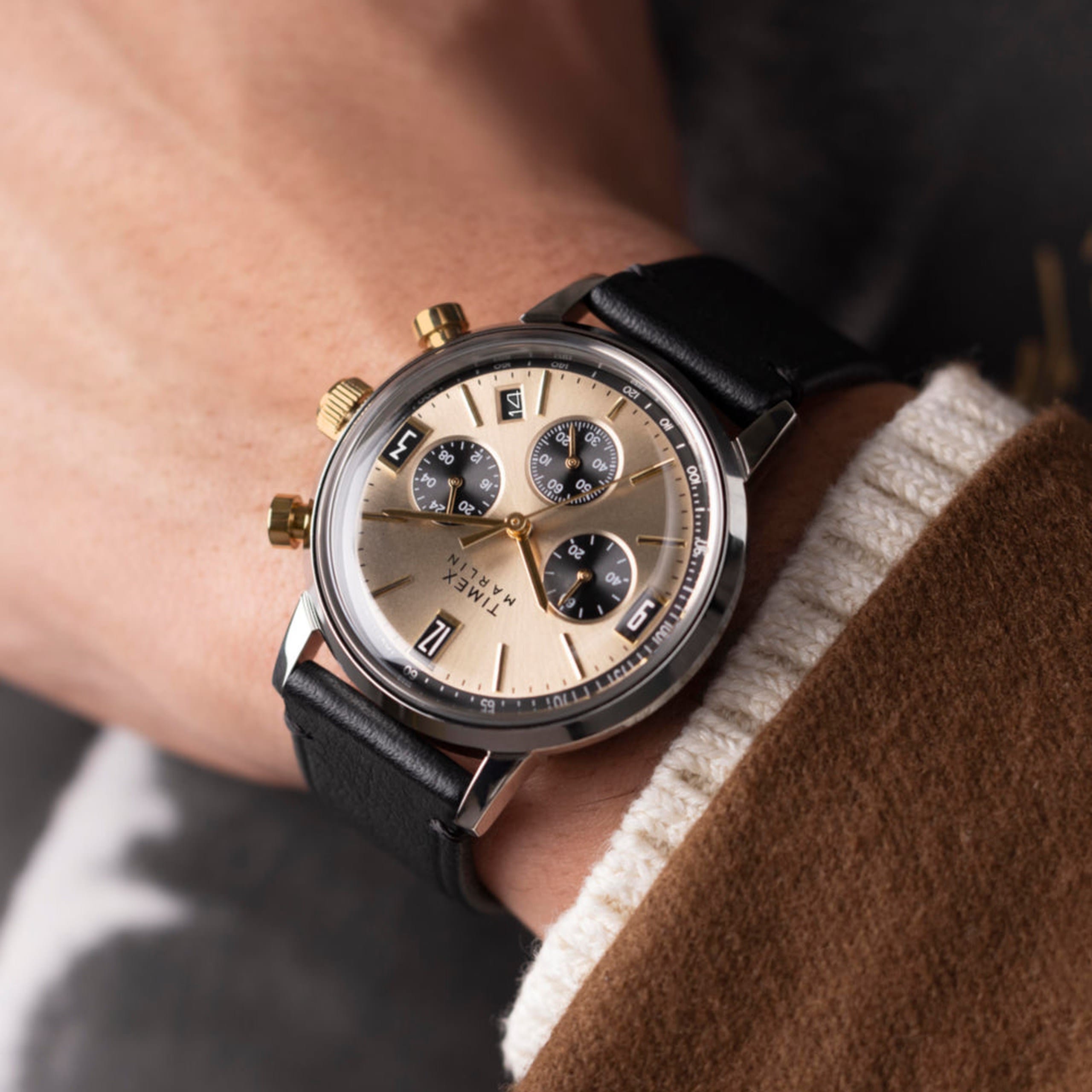 Timex Con Botn Timex Marlin® Chronograph Tachymeter – World Watch Museum – El universo ...